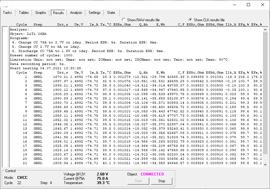 potentiostat battery-analyzer-raw-file